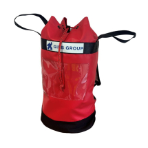 GIBB GROUP ROPE BAG WITH CLEAR POCKET RED 30-40L