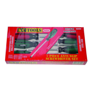SCREWDRIVER SET SLOTTED & PHILLIPS 7PC