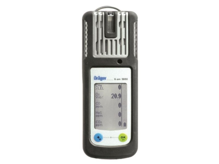 DRAGER X-AM 5000 CATEX O2COH2S MULTIGAS DETECTOR KIT