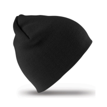 RESULT PULL ON SOFT FEEL BEANIE HAT BLACK ONE SIZE