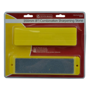 CENTURION SHARPENING STONE IN PLASTIC BOX 200MM X 50MM X 25MM 8"