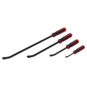 SEALEY HEAVY DUTY PRY BAR WITH HAMMER CAP SET OF 5