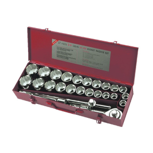 AOK IMPERIAL/METRIC 12PT SOCKET SET 26PC 3/4" SD