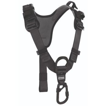 PETZL TOP CHEST HARNESS BLACK/YELLOW