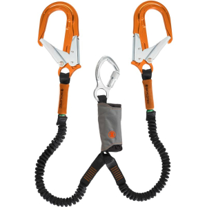 SKYLOTEC SKYSAFE PRO FLEX Y TWIN LANYARD ORANGE HOOKS 1.8M