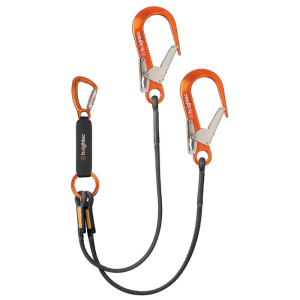 HEIGHTEC ELITE TWIN LANYARD - TRIPLE ACTION SCAFFOLD HOOKS 1.6M