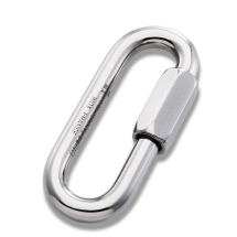 LYON MAILLON LONG OPENING STAINLESS STEEL CARABINER 7MM
