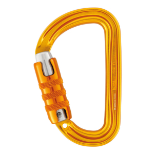 PETZL SM'D TRIACT-LOCK CARABINER YELLOW