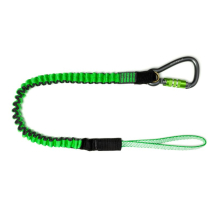 NLG HEAVY DUTY BUNGEE CARABINER & LOOP LANYARD TOOL SWL 18KG