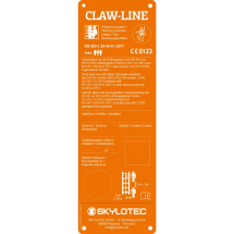 SKYLOTEC CLAW LABEL LINE 210 X 145 X 3MM ALU SKYLOTEC CLAW LABEL LINE 210 X 145 X 3MM ALU