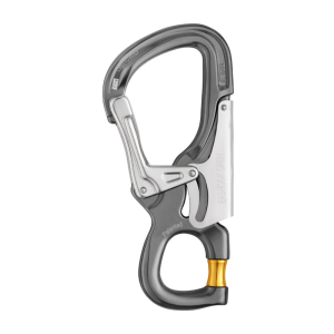 PETZL EASHOOK OPEN GATED CONNECTOR GREY/YELLOW