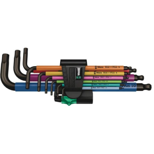 WERA METRIC BALL END HEX KEY SET 9PC