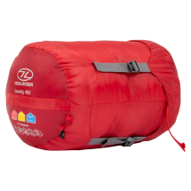 HIGHLANDER TREKKER 450 SLEEPING BAG RED