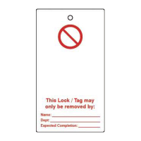 LOCKOUT TAGS BLANK DOUBLE SIDED 10 PACK