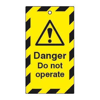 LOCKOUT TAGS DANGER DO NOT OPERATE DOUBLE SIDE 10 PACK