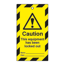 LOCKOUT TAGS CAUTION EQUIPMENT LOCKED OUT DOUBLE SIDED 10 PACK LOCKOUT TAGS CAUTION EQUIPMENT LOCKED OUT DOUBLE SIDED 10 PACK