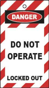 LOCKOUT TAGS DO NOT OPERATE DOUBLE SIDED 10 PACK LOCKOUT TAGS DO NOT OPERATE DOUBLE SIDED 10 PACK