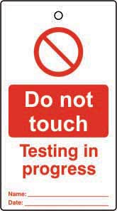 LOCKOUT TAGS DO NOT TOUCH SINGLE SIDED 10 PACK LOCKOUT TAGS DO NOT TOUCH SINGLE SIDED 10 PACK