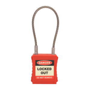 SAFETY PADLOCK + WIRE SHACKLE