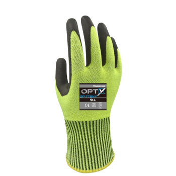 WONDERGRIP OPTY CUT YELLOW PU PALM COAT CUT C GLOVE