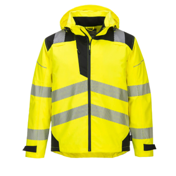 PORTWEST HI-VIS EXTREME RAIN JACKET YELLOW/BLACK