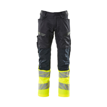MASCOT ACCELERATE SAFE HI-VIS TROUSERS WITH KNEEPAD POCKETS