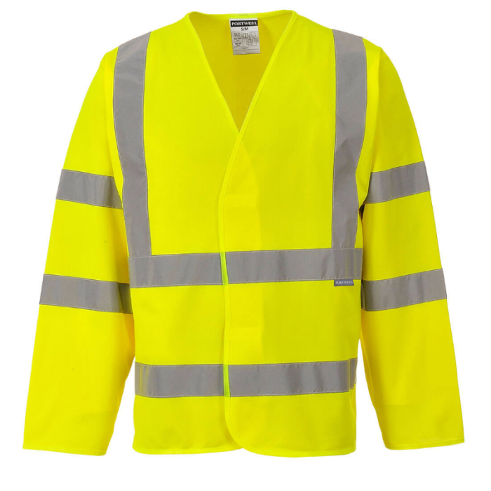 PORTWEST C473 HI-VIS LONG SLEEVE VEST PORTWEST C473 HI-VIS LONG SLEEVE VEST
