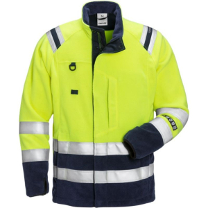 FRISTADS FLAMESTAT HI-VIS FLEECE JACKET CLASS 3 4063 ATF