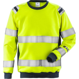 FRISTADS FLAMESTAT HI-VIS SWEATSHIRT CLASS 3 7076 SFLH
