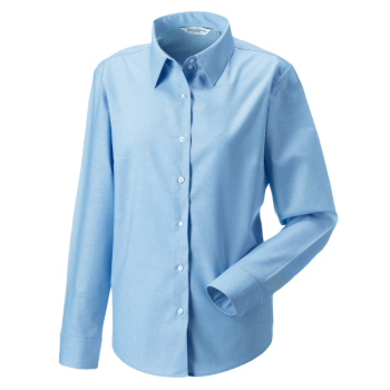 RUSSELL OXFORD LONG SLEEVE LADIES SHIRT RUSSELL OXFORD LONG SLEEVE LADIES SHIRT
