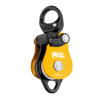 PETZL SPIN L2 DOUBLE SWIVEL PULLEY PETZL SPIN L2 DOUBLE SWIVEL PULLEY