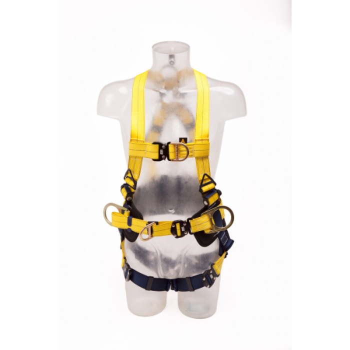 3M DBI-SALA DELTA HARNESS WITH BELT, QUICK CONNECT BUCKLES & CENTRAL D-RING