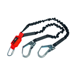 3M PROTECTA SHOCK ABSORBING ELASTIC WEBBING TWIN LEG LANYARD 140KG CAPACITY