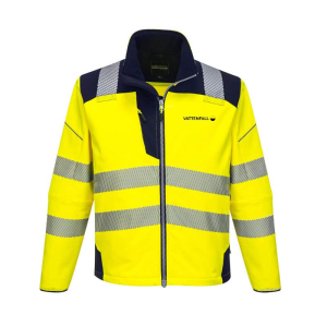 VAT013 PORTWEST SOFTSHELL HI-VIS JACKET PW3 T402 C/W VATTENFALL LOGOS