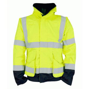 OSB001 ORBIT FR AS HI VIS SPATTER BOMBER JACKET