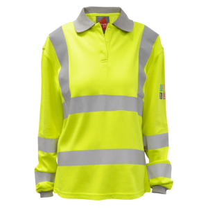 OSB001 ORBIT HYDRA-FLAME INHERENT FR ARC LADIES LONG SLEEVE POLO SHIRT