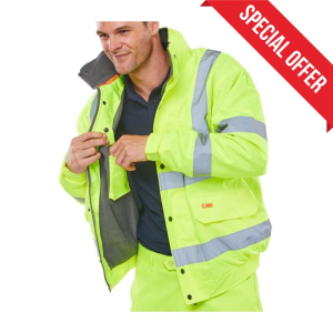 BEESWIFT HI VIS FLEECE LINED BOMBER JACKET BEESWIFT HI VIS FLEECE LINED BOMBER JACKET